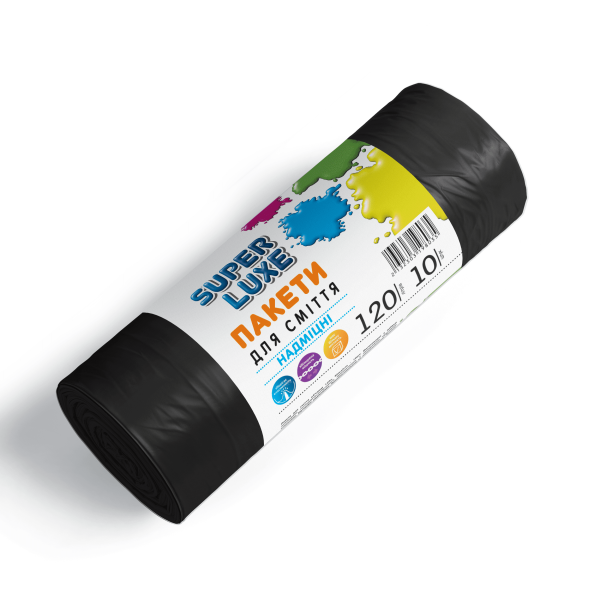 Пакети для сміття  120*10 надміцні 
(70х110/25 вага 0,360кг) Пакети для сміття  120*10 надміцні 
(70х110/25 вага 0,360кг)