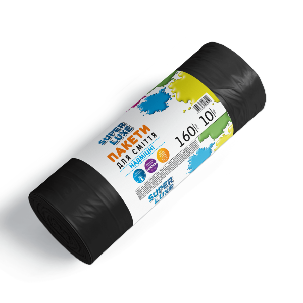 Пакети для сміття  160*10 надміцні
(90х110/29 вага 0,550кг) Пакети для сміття  160*10 надміцні
(90х110/29 вага 0,550кг)