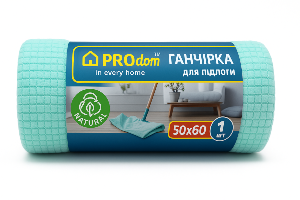Ганчірка для підлоги ТМ PROdom НАТУРАЛ (50*60 см) Ганчірка для підлоги ТМ PROdom НАТУРАЛ (50*60 см)