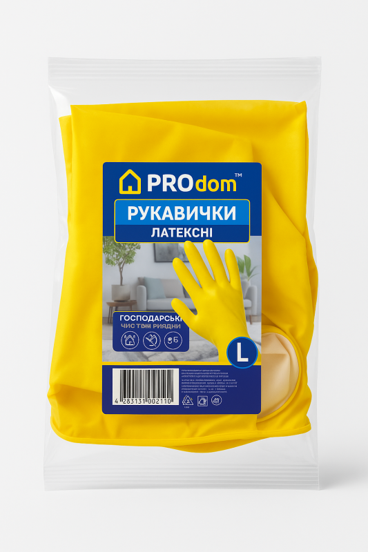 Перчатки резинові L Продом